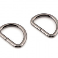 Polokrúžok 32 mm - Nikel čierny 04