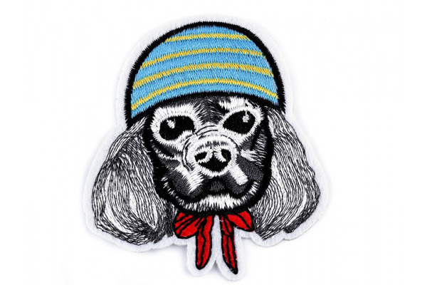 Nažehlovačka - Pes s modrou čiapkou
