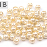 Voskované perly - Ø6 mm - 50g