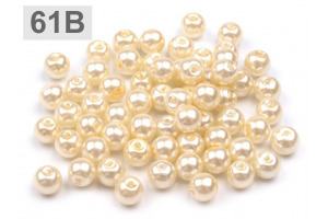 Voskované perly - Ø6 mm - 50g