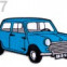 Nažehlovačka - trabant - Modrá 27