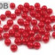 Voskované perly - Ø6 mm - 50g - 70B - červená tmavá