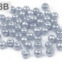 Voskované perly - Ø6 mm - 50g - 19B - strieborná