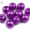Voskované perly - Ø10 mm - 50g - 36A - fialová purpura
