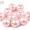 Voskované perly - Ø10 mm - 50g - 43B - pudrová