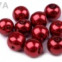 Voskované perly - Ø10 mm - 50g - 77A - granátová