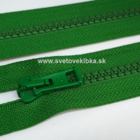 Zips vetrovkový, kosticový - UH - 80 cm - Trávovo zelená 30
