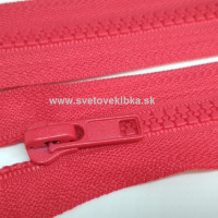 Zips vetrovkový, kosticový - UH - 75 cm - Červená 11