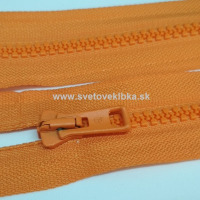 Zips vetrovkový, kosticový - UH - 35 cm - Oranžová 09