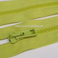 Zips vetrovkový, kosticový - UH - 35 cm - Svetlozelená 27