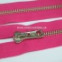 Zips vetrovkový, kosticový - KOV - 85 cm - Ružová 15-S