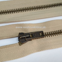 Zips vetrovkový, kosticový - KOV - 85 cm - Béžová 35
