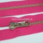 Zips vetrovkový, kosticový - KOV - 30 cm - Ružová 15-S