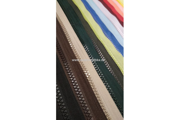 Zips vetrovkový, kosticový - UH - 60 cm