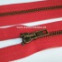 Zips vetrovkový, kosticový - KOV - 45 cm - Červená 11