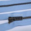 Zips vetrovkový, kosticový - KOV - 45 cm - Svetlomodrá 21
