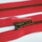 Zips vetrovkový, kosticový - KOV - 70 cm - Červená 11