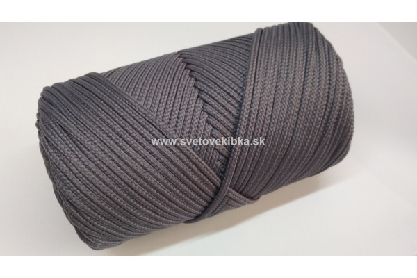 Odevná šnúra 4 mm / Odevná šnúra 4 mm - Šedá 40