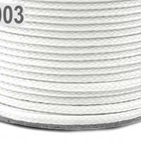 Odevná šnúra 4 mm - Smotanová 03A
