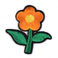 Nažehlovačka - Malý kvet - Oranžová 10