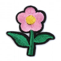 Nažehlovačka - Malý kvet - Ružová 07