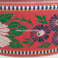 Stuha krojová - ľudová 45 mm - Červená