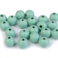 Drevené koráliky Ø10 mm - Mint 25