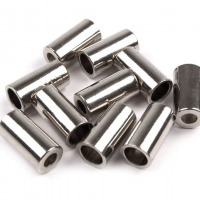 Kovová koncovka na šnúrky - Nikel Ø3,5 mm