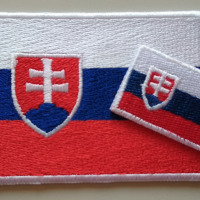 Nažehlovačka - Slovenská vlajka a znak - Vlajka malá