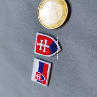 Nažehlovačka - Slovenská vlajka a znak - Znak malý