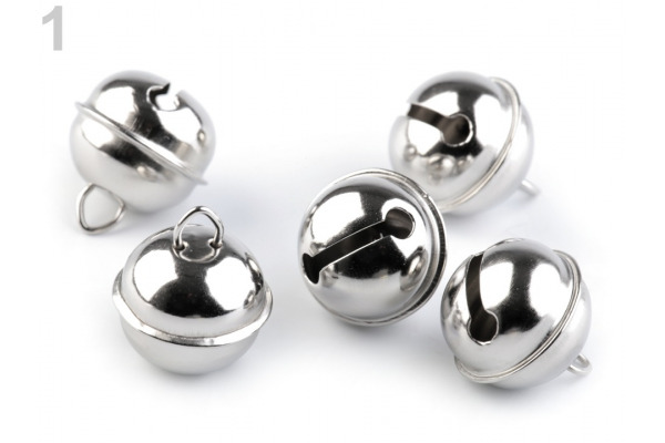 Rolničky Ø20 mm / Rolničky Ø20 mm - Strieborná