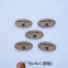 Handmade štítok - RUČNÁ PRÁCA - Ovál - s klbkom vlny - Sivohnedá 06
