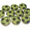 Gombík plastový - Futbalová lopta Ø15mm - Zelená 05