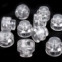 Brzdičky s dvoma dierkami - guľaté 13x15 mm - Transparent 01