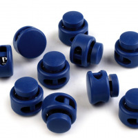 Brzdičky s dvoma dierkami - guľaté 13x15 mm - Tmavomodrá 03