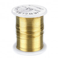 Dekoračný drôtik Ø0,3 mm - Zlatá 02