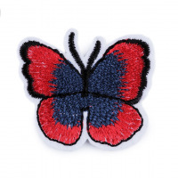 Nažehlovačka - Motýľ - Tmavočervená 10