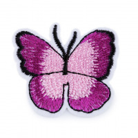 Nažehlovačka - Motýľ - fialoružová 11