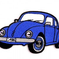 Nažehlovačka - auto - Modrá 55