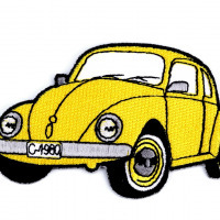 Nažehlovačka - auto - Žltá 50
