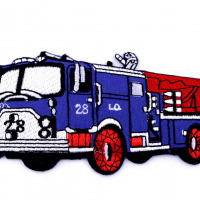 Nažehlovačka - hasičské auto 3 - Modrá 43