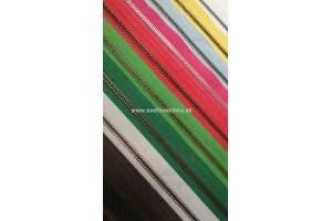Zips vetrovkový, kosticový - KOV - 80 cm