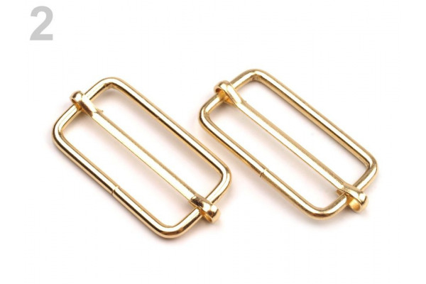 Posunovač na popruhy 15x33mm / Posunovač na popruhy 15x33mm - Zlatá 02