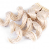 Parochňa / vlasy pre bábiky vlnité - Blond 01