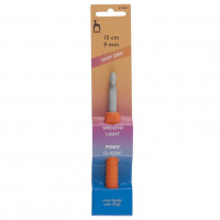 Háčik na háčkovanie Pony Easy Grip - s pogumovanou rúčkou - 8 mm