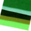 Farebná sada dekoratívnych filcov/plstí 10x45 cm - Zelená 04