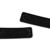 Handmade štítok - ceduľka - s motýlikom - Čierna 04
