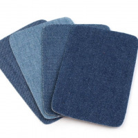 Nažehlovacie záplaty riflové 5,3x7,9cm - 2ks - Modrá jeans 02