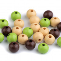 Drevené koráliky  Ø10 mm - Mix 4-20 g