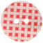 Gombík plastový farebné štvorčeky -  Ø 15mm - Červený 722
